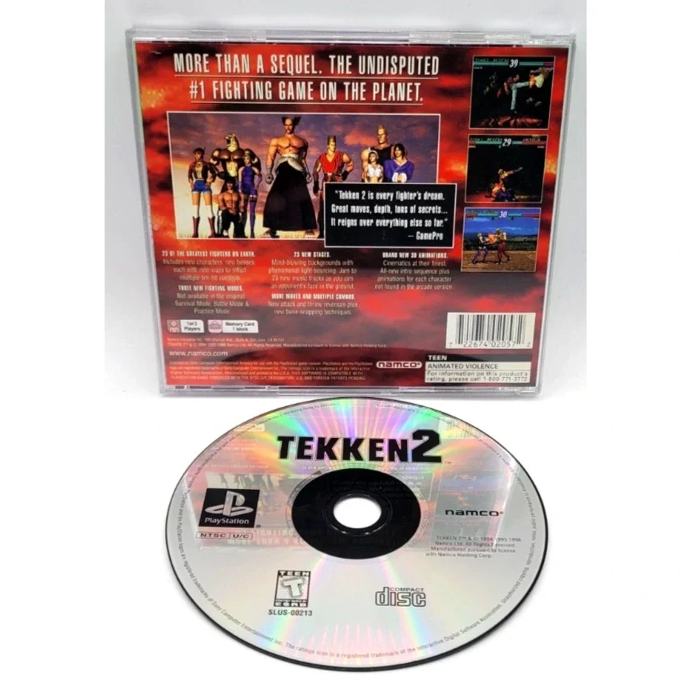 Tekken 2 Sony PS1 CIB COMPLETE IN BOX GREATEST HITS NAMCO